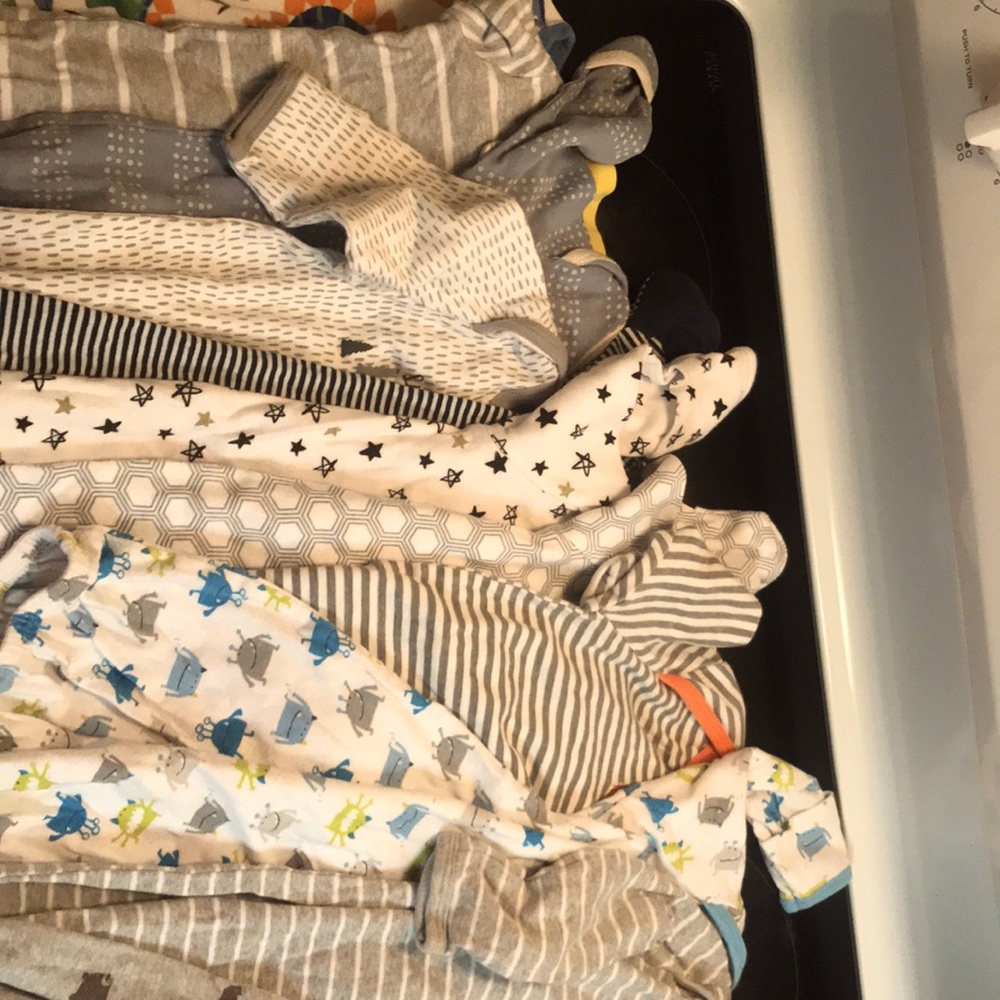 11 all in one gowns Baby boys size 0-6 months